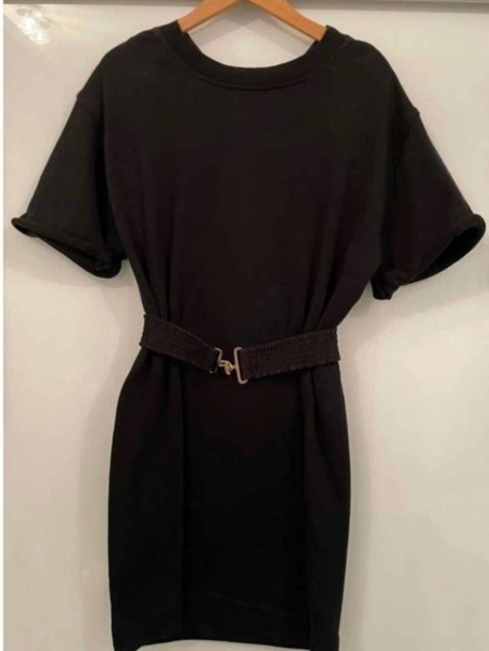 Louis Vuitton short-sleeve knit mini dress Med
